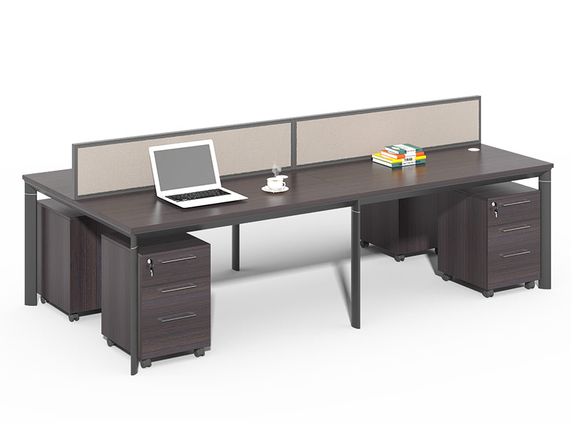 4 Person Office Partition Desk Design