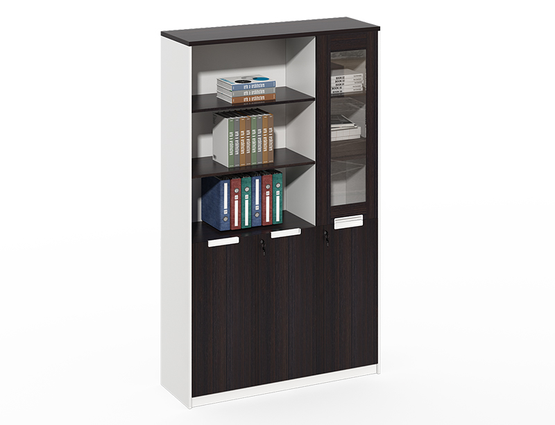 Factory price Wooden frame with glass office furniture file cabinets