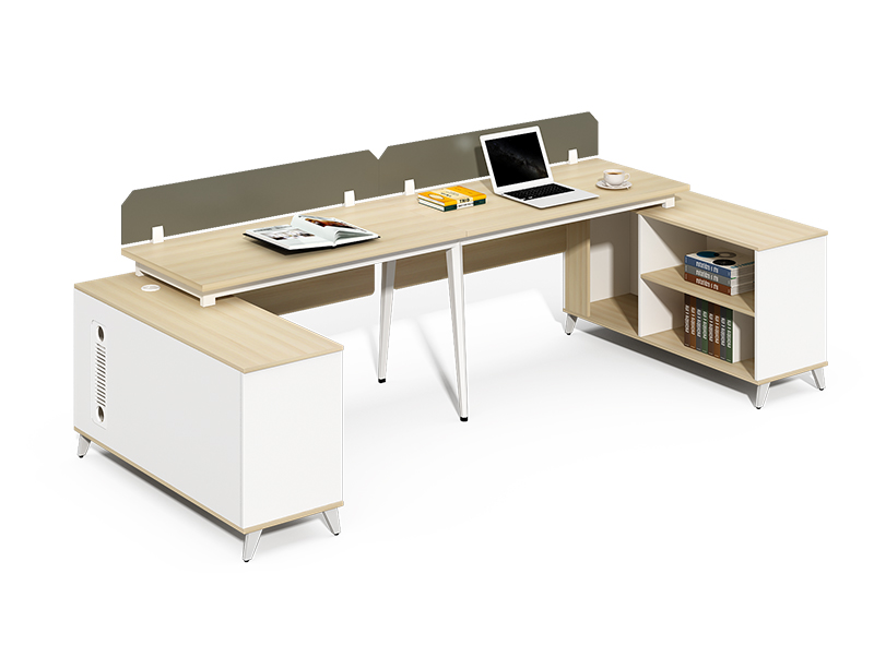 Hot sale 2 person office desk and bookshelf for sale CF-BKW2410M