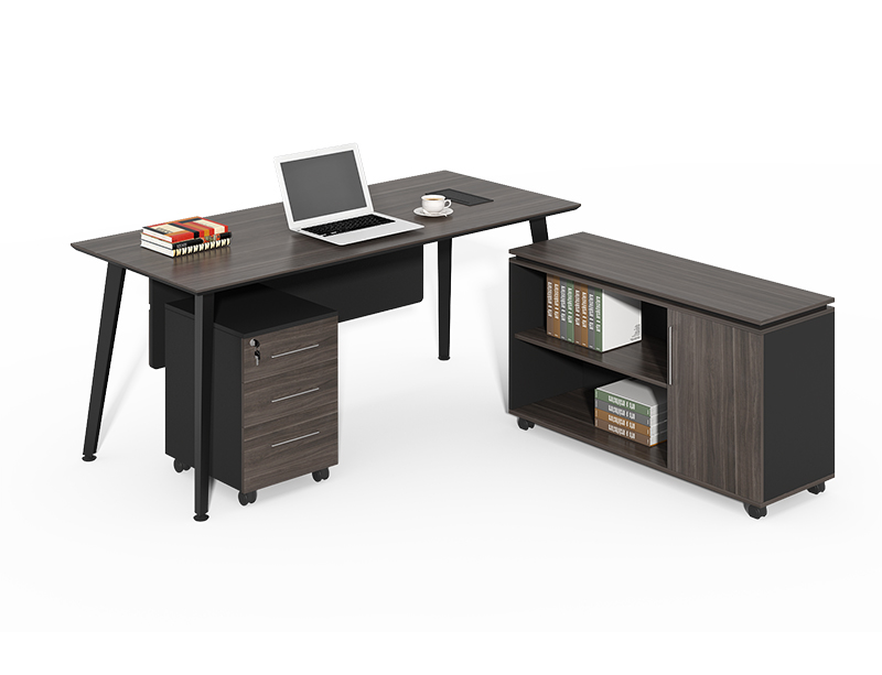 Factory price modern design wooden office executive table and chair CF-HM1608D