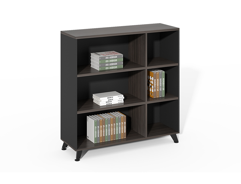Cheap Price Custom High tall wooden black open bookshelf for home office CF-HMF1212C