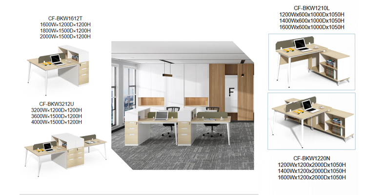 China Office Furniture Factory Price Simple Design Imitation Oak Office Table And Chairs CF-BKE1260F China Office Furniture Factory Price Simple Design Imitation Oak Office Table And Chairs CF-BKE1260F