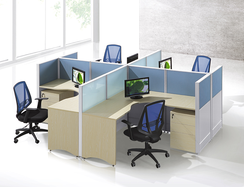 CF-W806 4 person L shape workstation