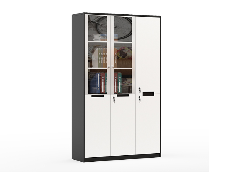CF-CLF0820G aluminum frame file cabinet with glass door