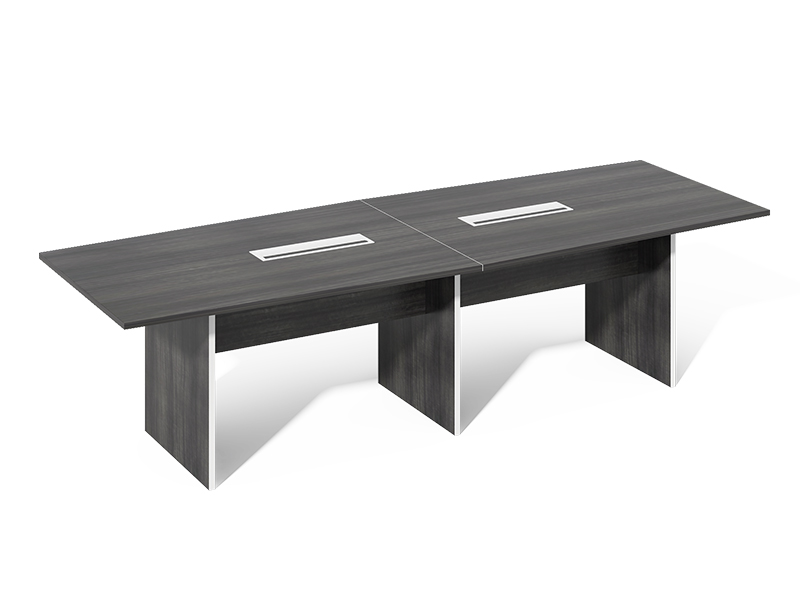 Deluxe extendable 10 person/12 person desk conference table combination