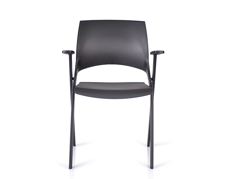 Black plastic folding chairs for sale CF-ID01