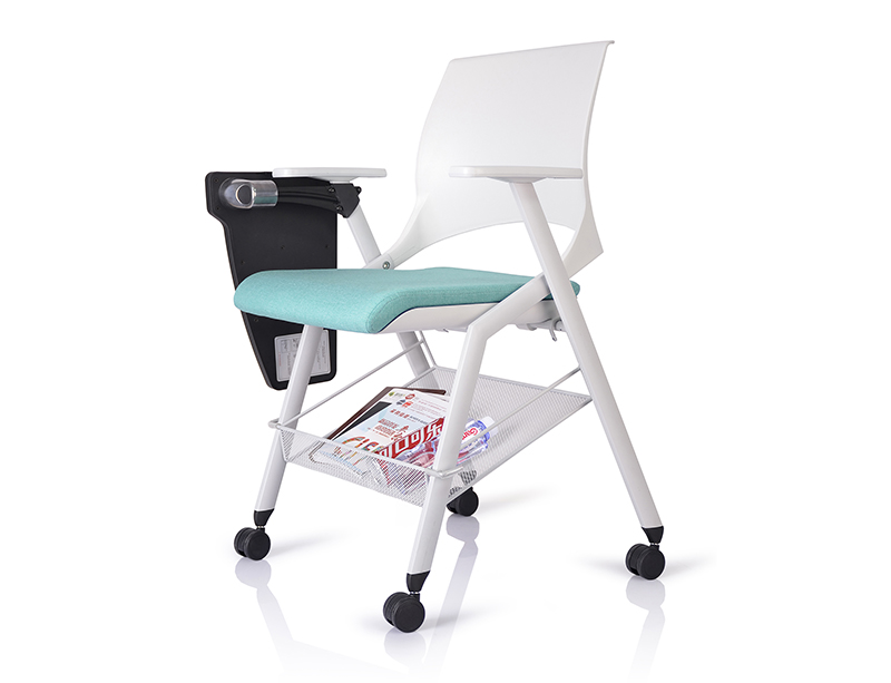 Factory Price Office Training Chairs With Writing Tablet For Sale