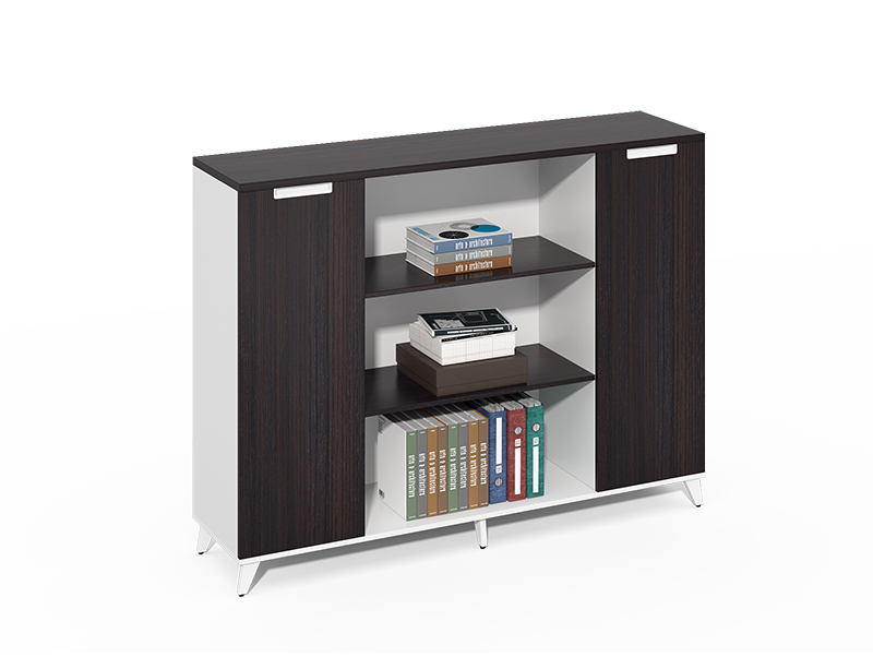 small black bookshelf