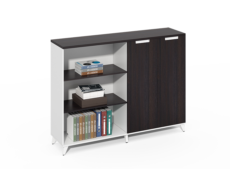 small black bookshelf