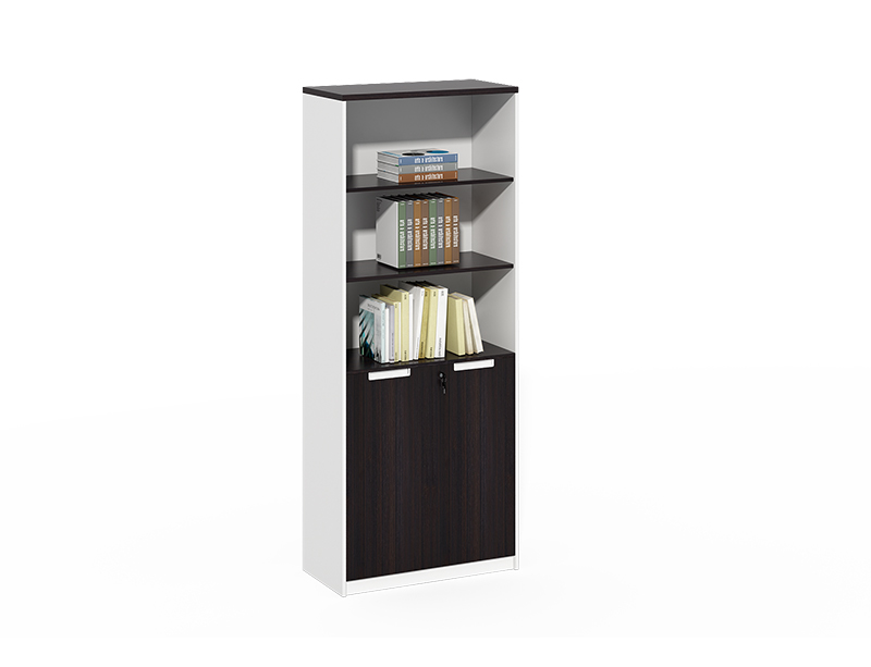 tall black bookshelf