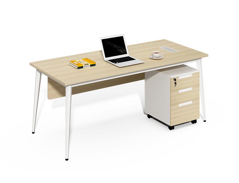 Business Office Pro Computer Desk with 3-Drawer Mobile Pedestal