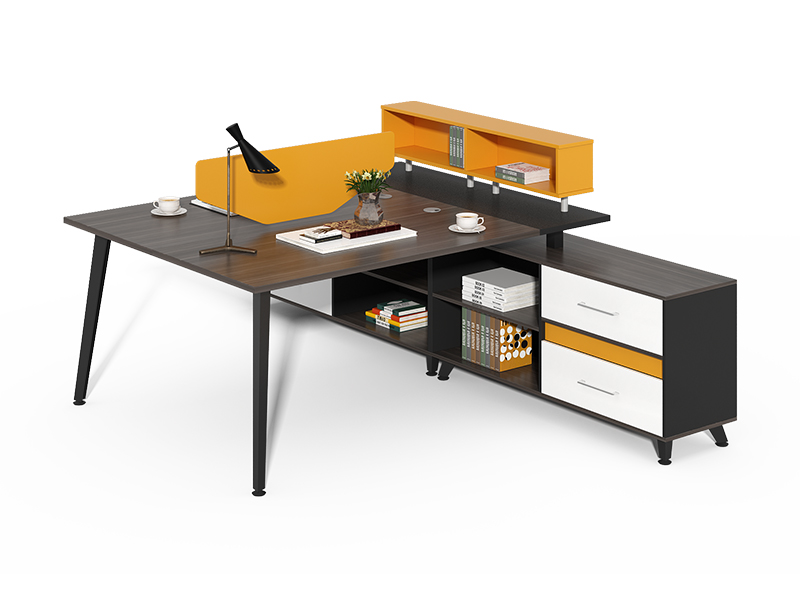Wholesale Workstation Office Furniture Two Person Back To Back modular Office Workstation With Storage CF-HM1212