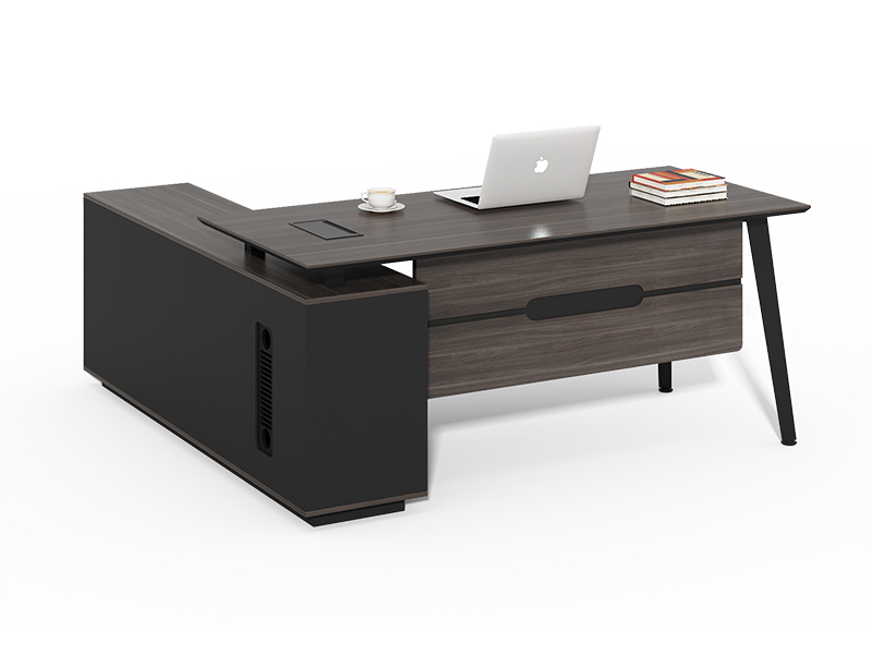 E1 grade wooden l shape office executive table design CF-HM1618B