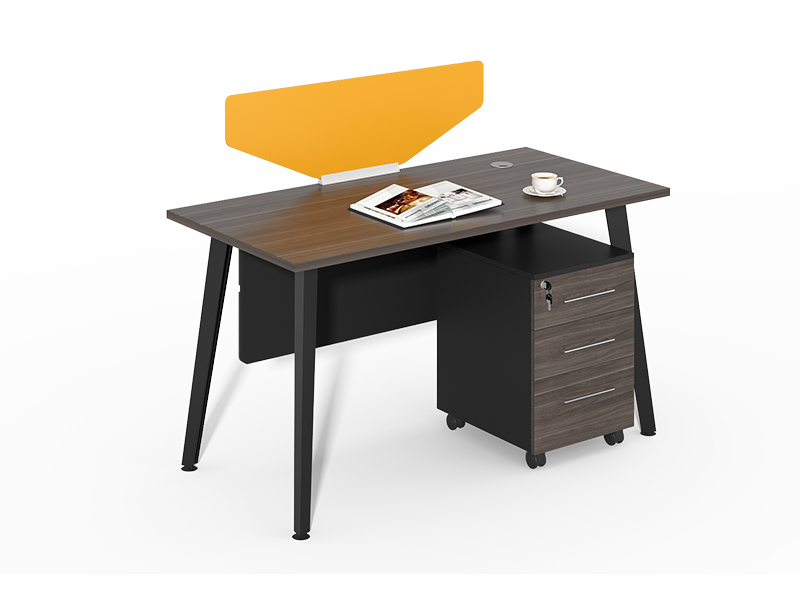 Luxury Office Furniture China Single Office Desk With Yellow Screen CF-HM1206A