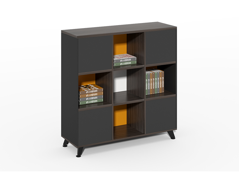  black open bookshelf 