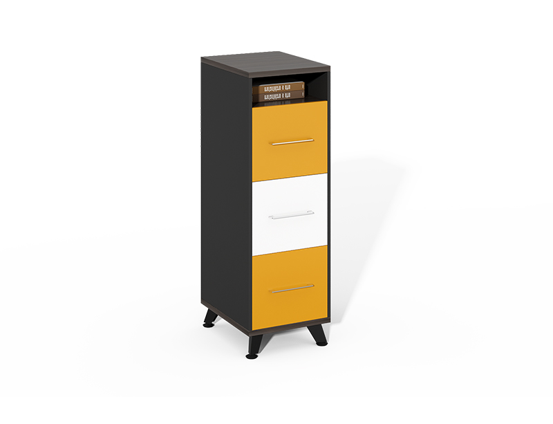 wood file cabinet with shelves 